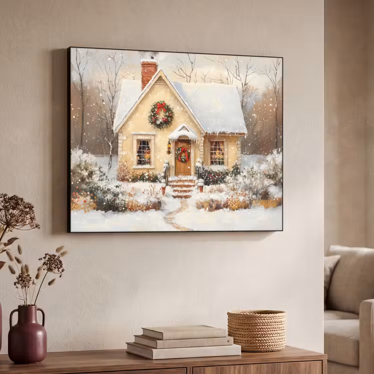 Art Frame - Kerst - Huis - Winter - Sneeuw — 4