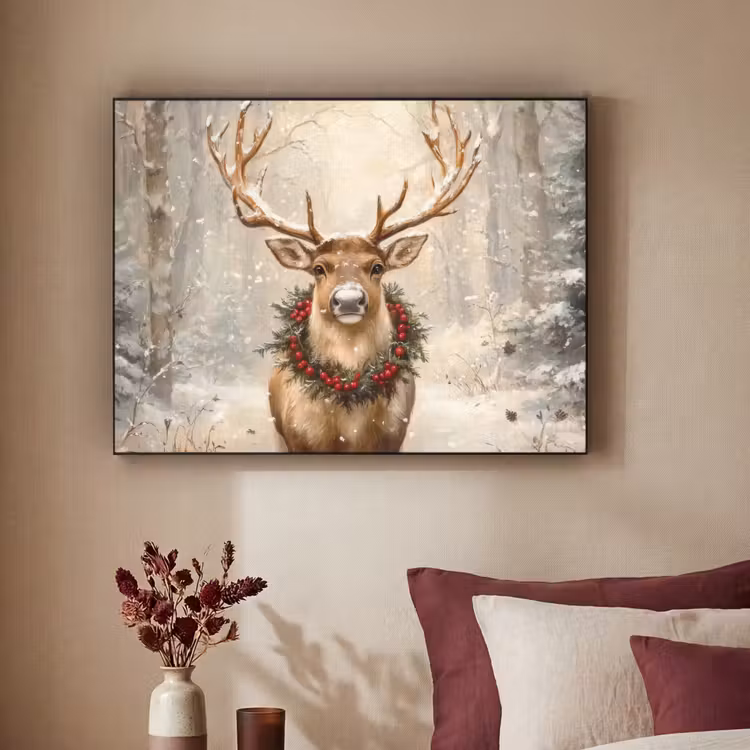 Art Frame - Kerst - Rendier - Winter - Krans — 2