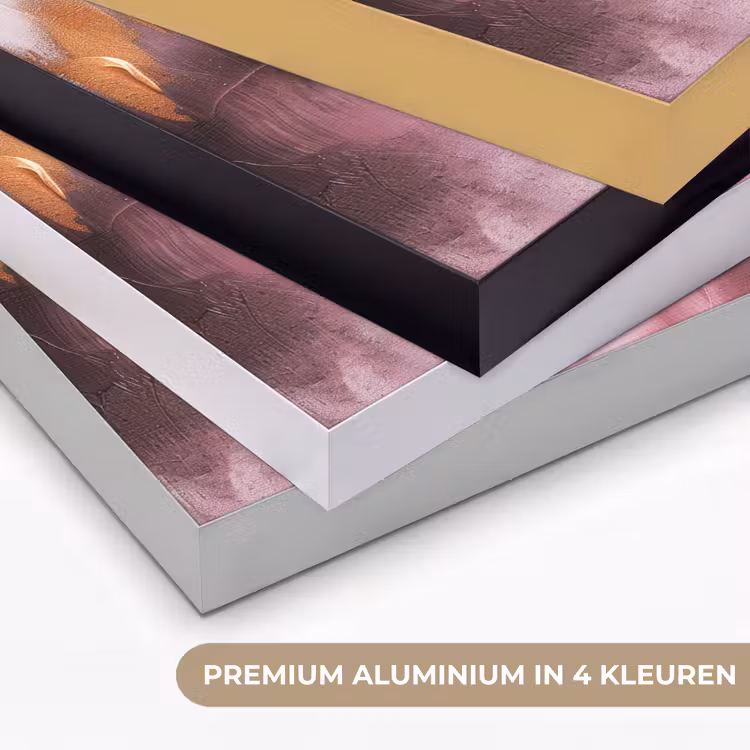 Art Frame - Paars - Abstract - Verf - Goud — 5