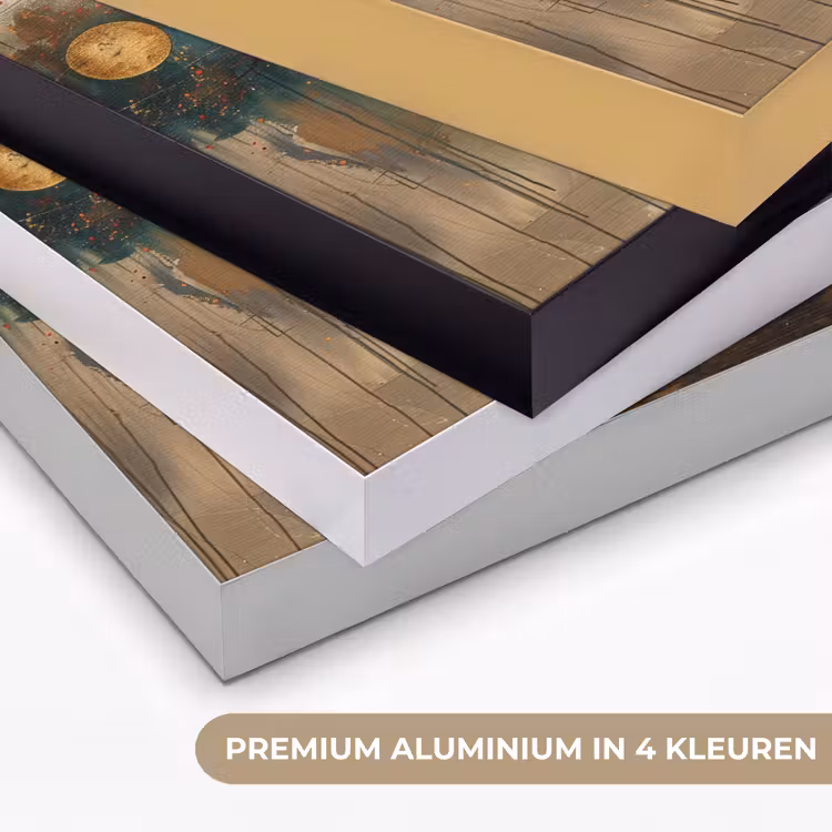 Art Frame - Boom - Abstract - Bruin - Goud - Industrieel — 5