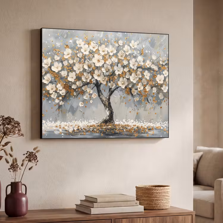 Art Frame - Boom - Goud - Bloemen - Abstract - Kunst — 4
