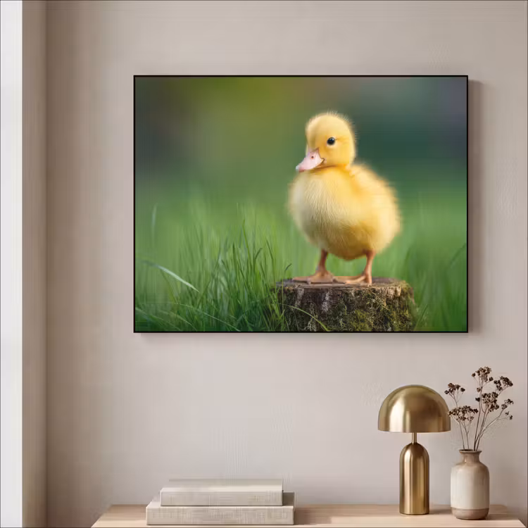 Art Frame - Kuiken - Eend - Geel - Gras — 3