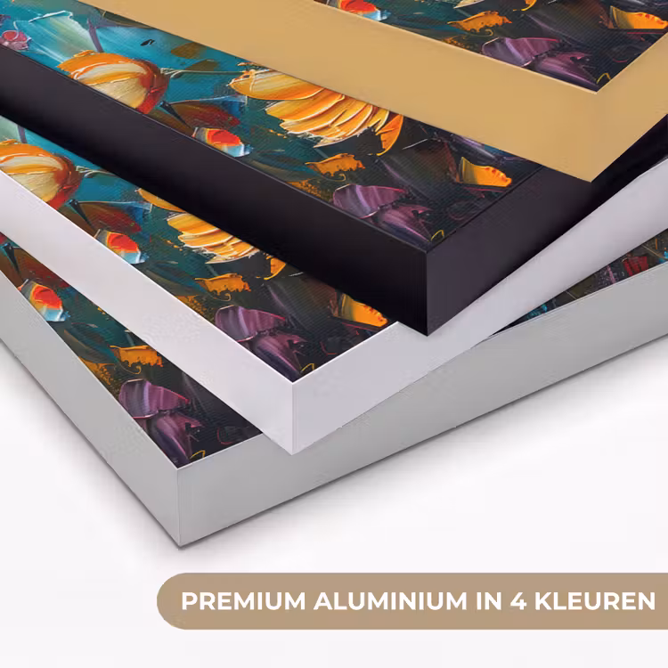 Art Frame - Bloemen - Verf - Kunst - Modern — 5