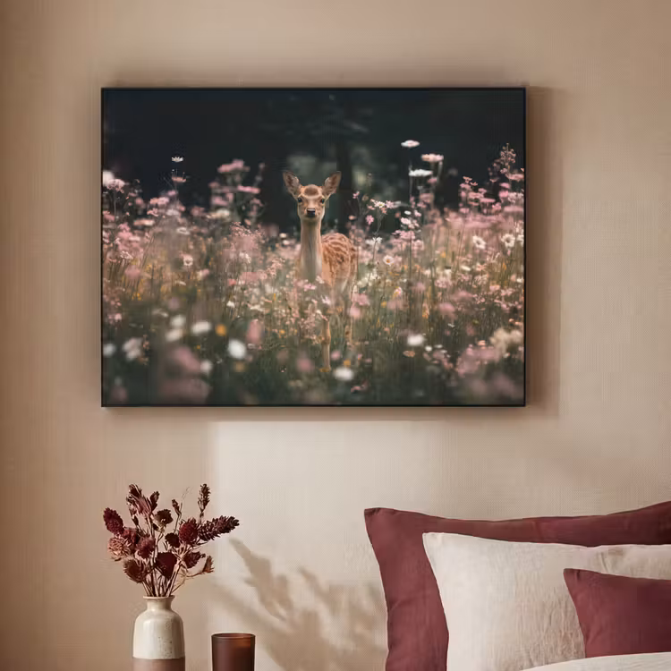Art Frame - Hert - Wilde bloemen - Bos — 2