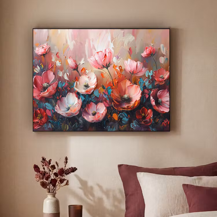 Art Frame - Klaprozen - Roze - Bloemen - Botanisch - Kunst — 2