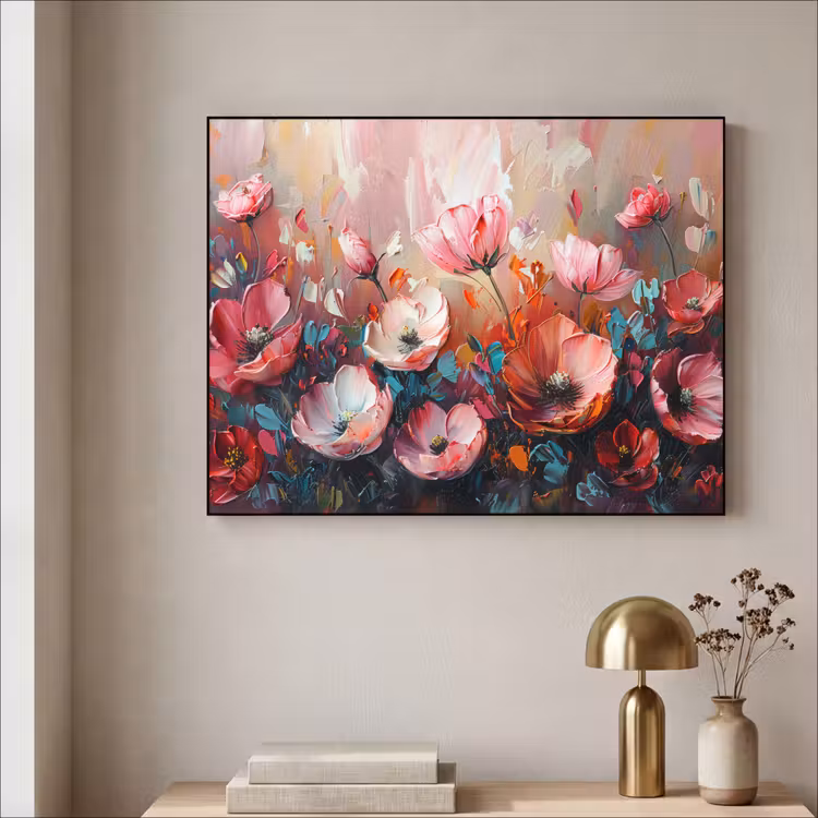 Art Frame - Klaprozen - Roze - Bloemen - Botanisch - Kunst — 3