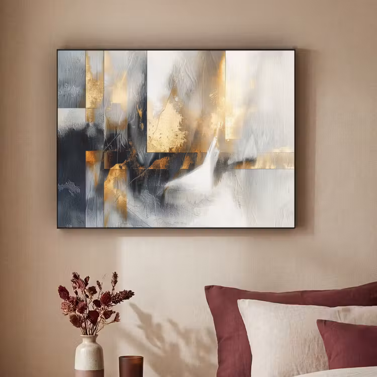 Art Frame - Kunst - Goud - Zilver - Abstract — 2
