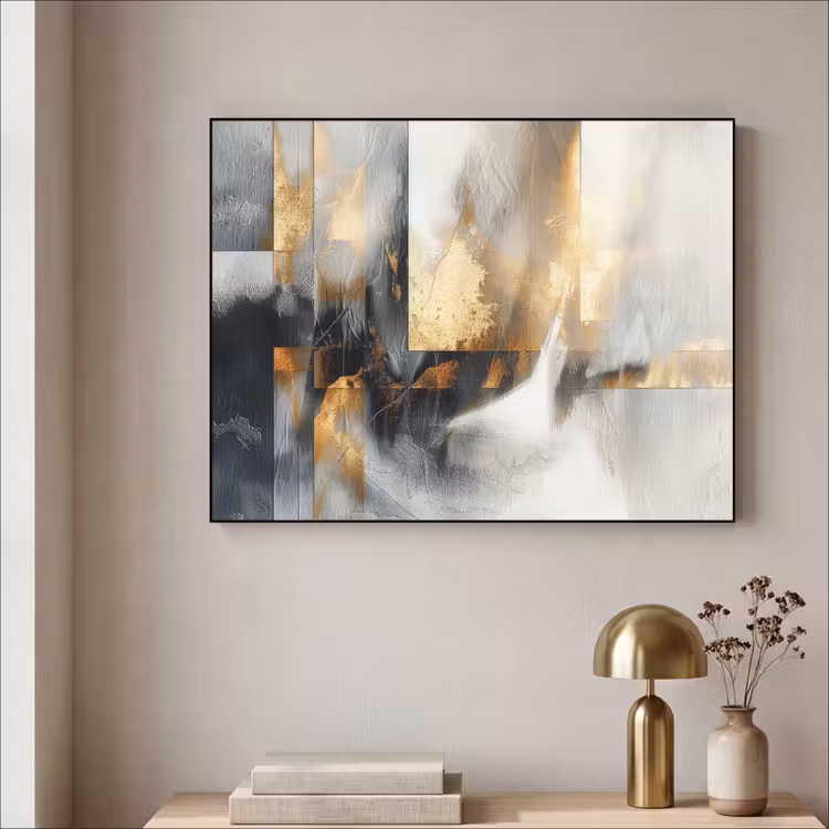 Art Frame - Kunst - Goud - Zilver - Abstract — 3