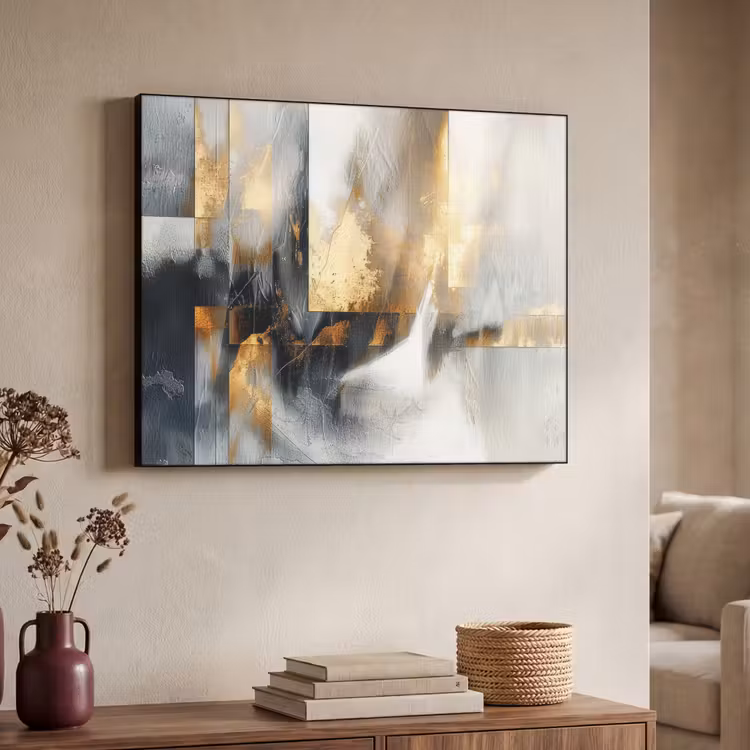 Art Frame - Kunst - Goud - Zilver - Abstract — 4