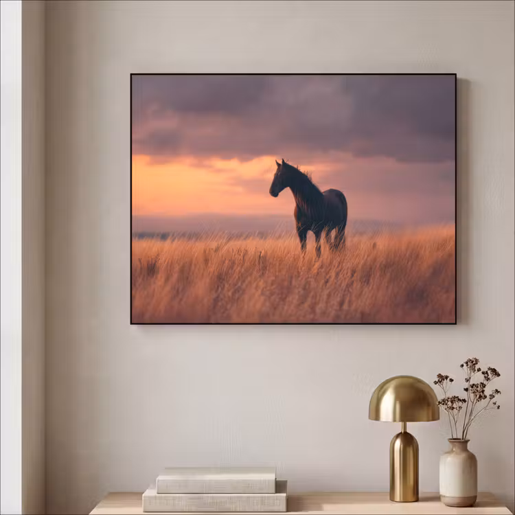 Art Frame - Paard - Wolken - Open veld — 3