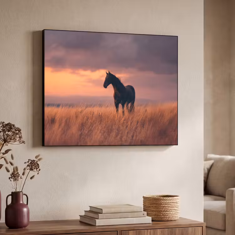 Art Frame - Paard - Wolken - Open veld — 4