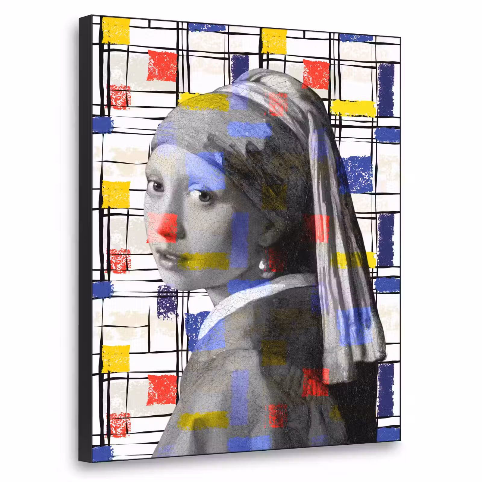 Art Frame - Mondriaan - Meisje met de parel - Collage — 1