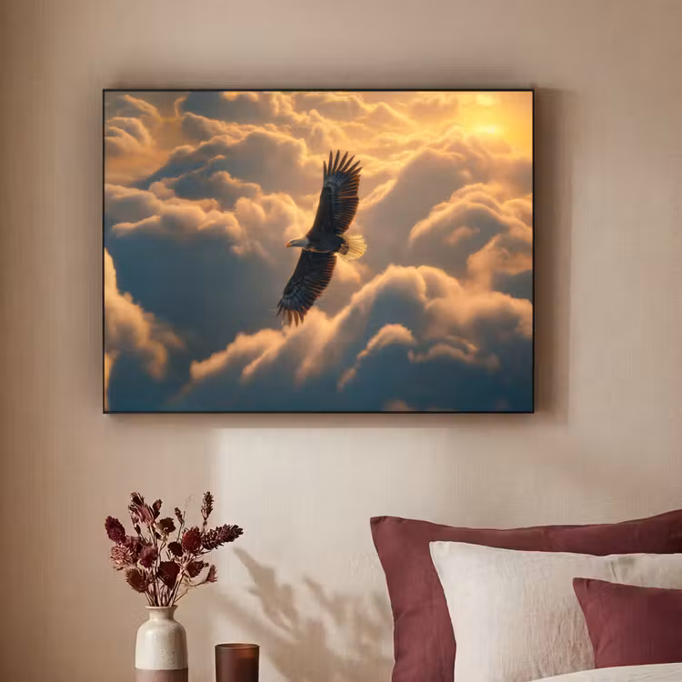 Art Frame - Adelaar - Wolken - Zon — 2