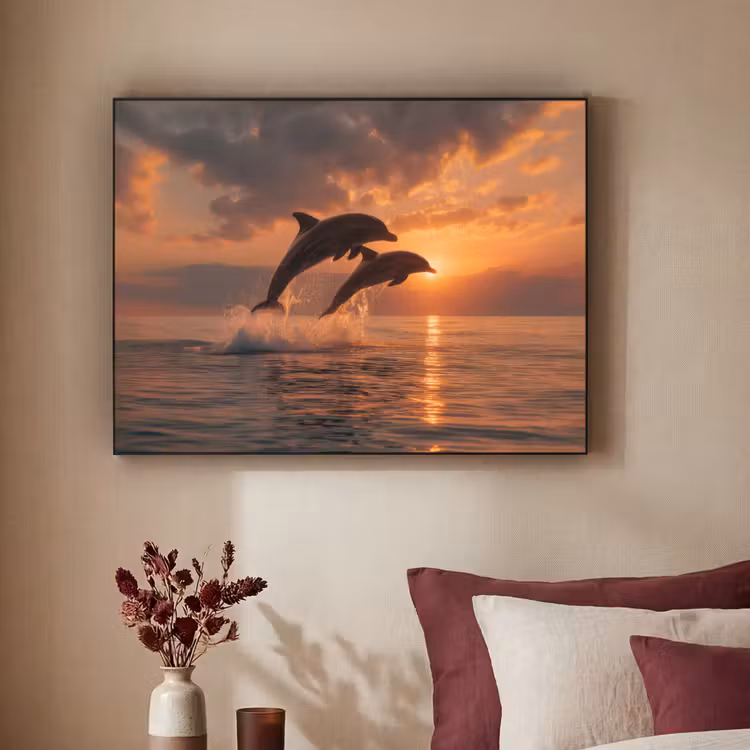 Art Frame - Dolfijnen - Zee - Realistisch — 2