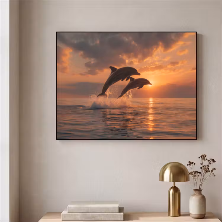 Art Frame - Dolfijnen - Zee - Realistisch — 3