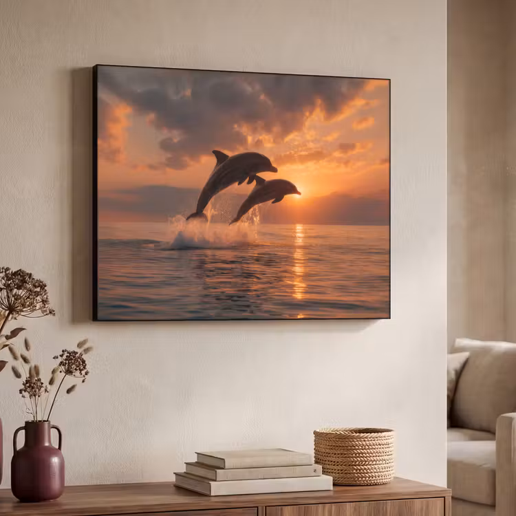 Art Frame - Dolfijnen - Zee - Realistisch — 4