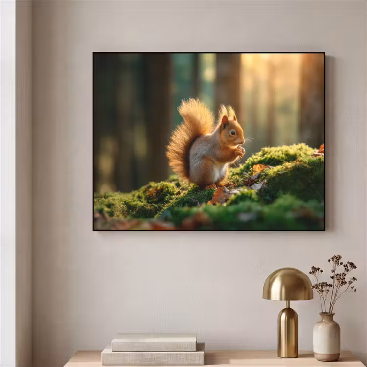 Art Frame - Eekhoorn - Nootje - Gras — 3