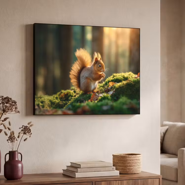 Art Frame - Eekhoorn - Nootje - Gras — 4