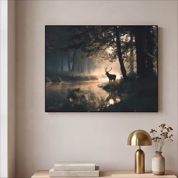 Art Frame - Hert - Bosbeek - Mystiek — 3