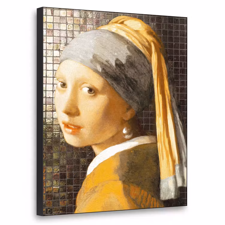 Art Frame - Meisje met de parel - Johannes Vermeer - Mozaïek — 1