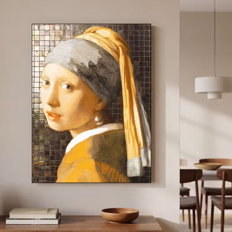 Art Frame - Meisje met de parel - Johannes Vermeer - Mozaïek — 3