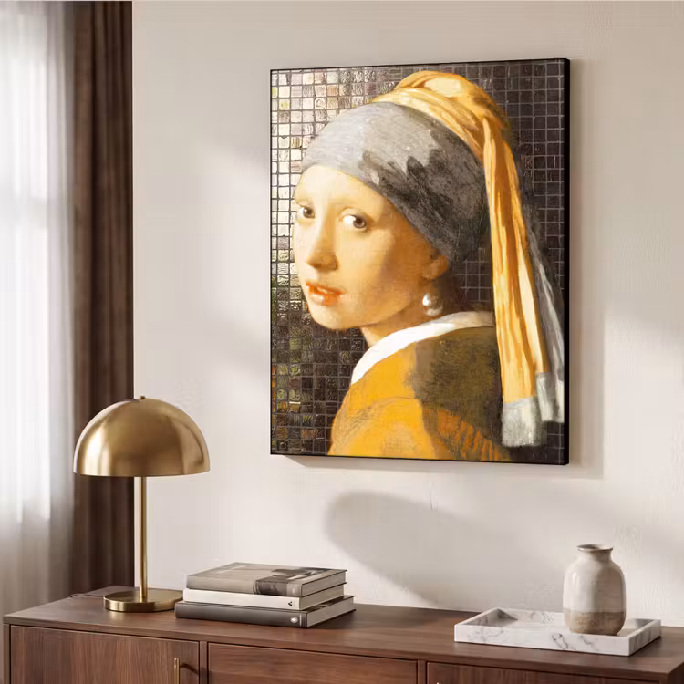 Art Frame - Meisje met de parel - Johannes Vermeer - Mozaïek — 4