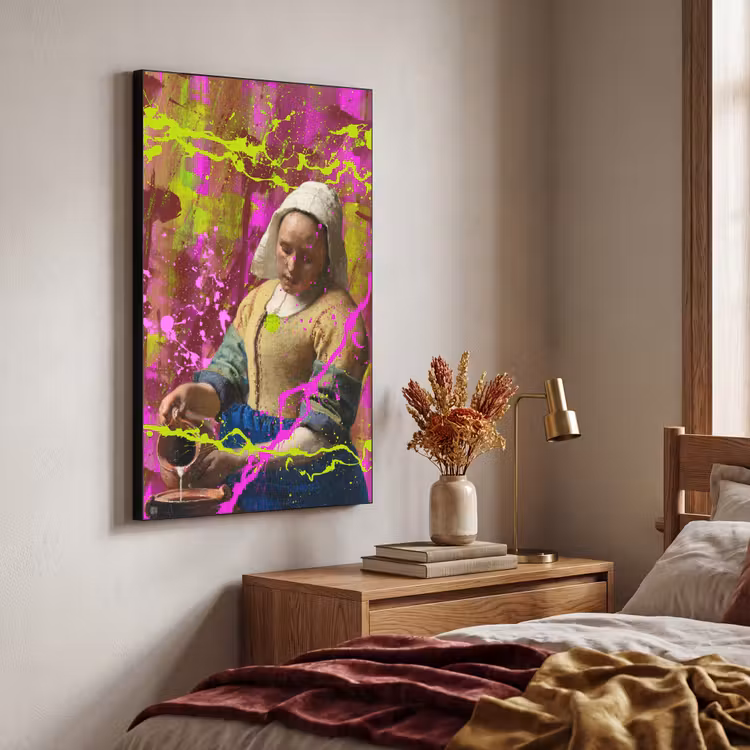 Art Frame - Melkmeisje - Johannes Vermeer - Neon — 4