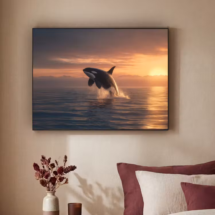 Art Frame - Orka - Zee - Zonsondergang — 2
