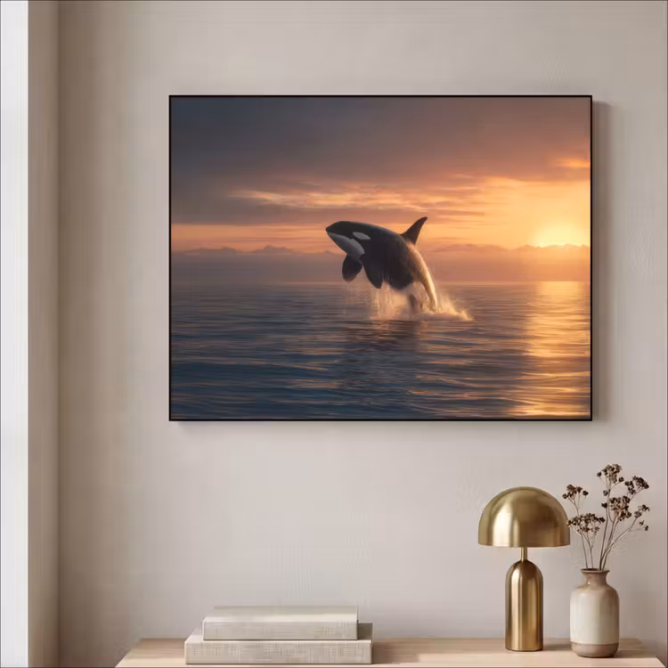 Art Frame - Orka - Zee - Zonsondergang — 3