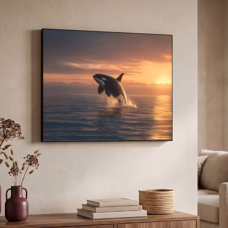 Art Frame - Orka - Zee - Zonsondergang — 4