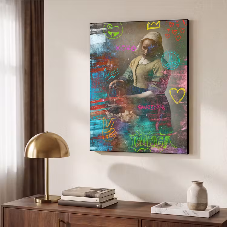 Art Frame - Melkmeisje - Johannes Vermeer - Graffiti — 4