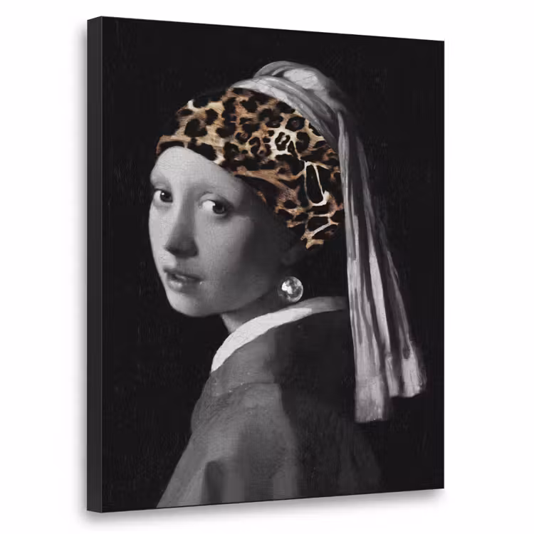 Art Frame - Het meisje met de parel - Johannes Vermeer - Panterprint — 1