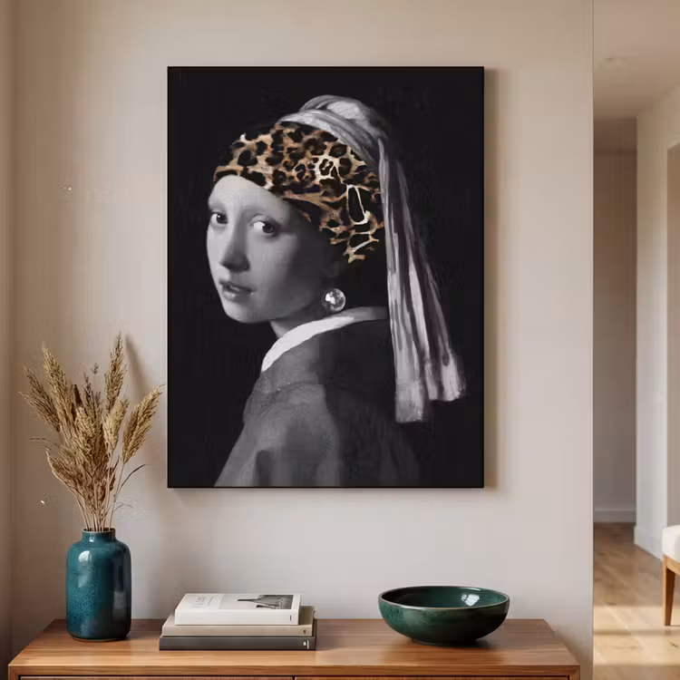 Art Frame - Het meisje met de parel - Johannes Vermeer - Panterprint — 2
