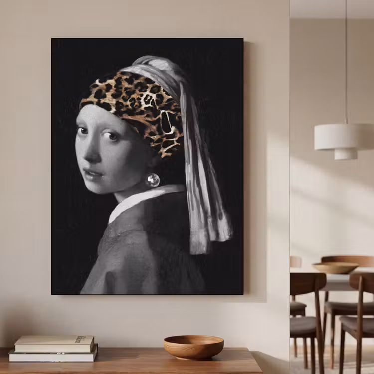 Art Frame - Het meisje met de parel - Johannes Vermeer - Panterprint — 3