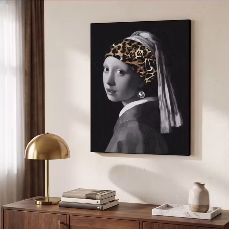 Art Frame - Het meisje met de parel - Johannes Vermeer - Panterprint — 4