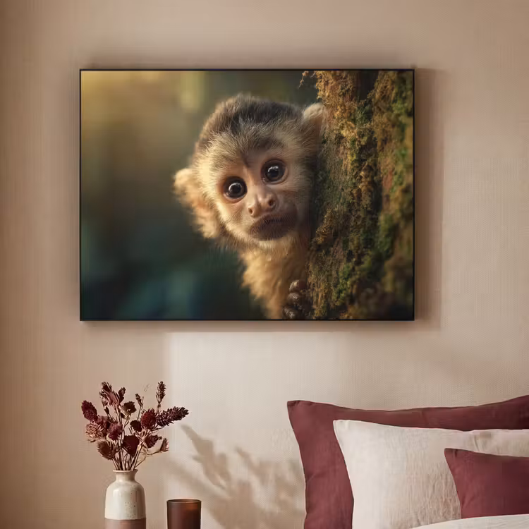 Art Frame - Aap - Boomstronk - Bruin — 2