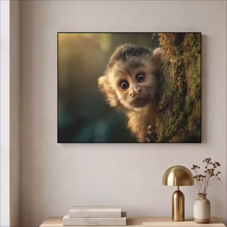 Art Frame - Aap - Boomstronk - Bruin — 3