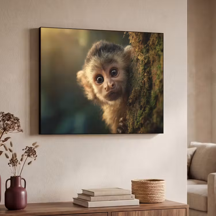 Art Frame - Aap - Boomstronk - Bruin — 4