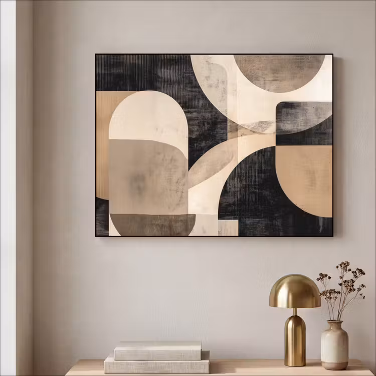Art Frame - Abstract - Vormen - Modern - Beige — 3
