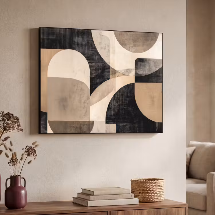 Art Frame - Abstract - Vormen - Modern - Beige — 4