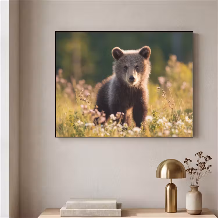Art Frame - Beer - Bloemenveld - Gras — 3