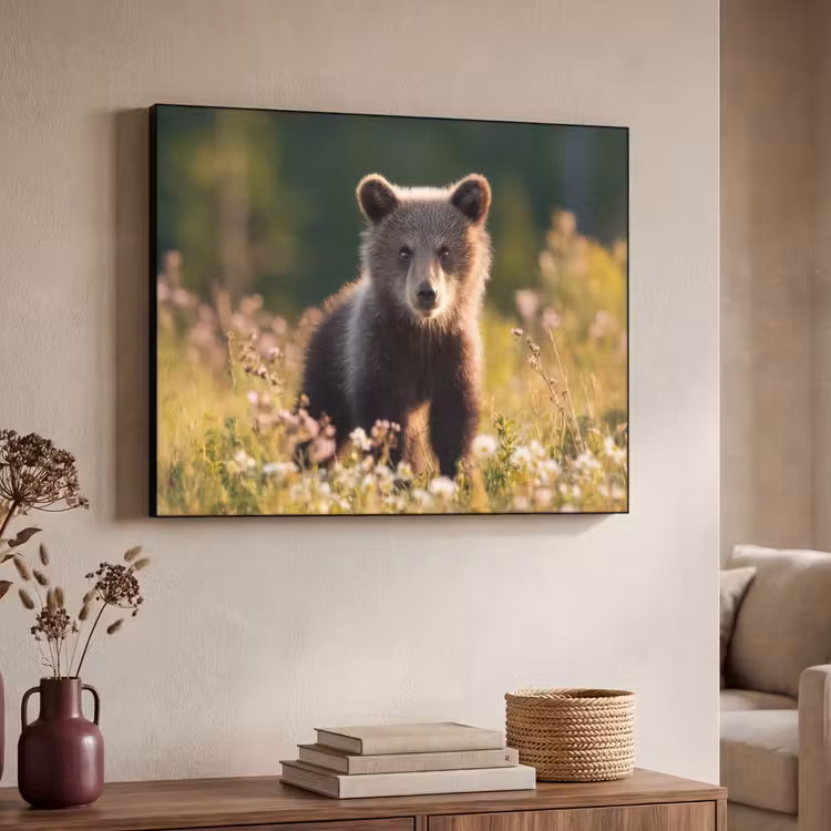 Art Frame - Beer - Bloemenveld - Gras — 4