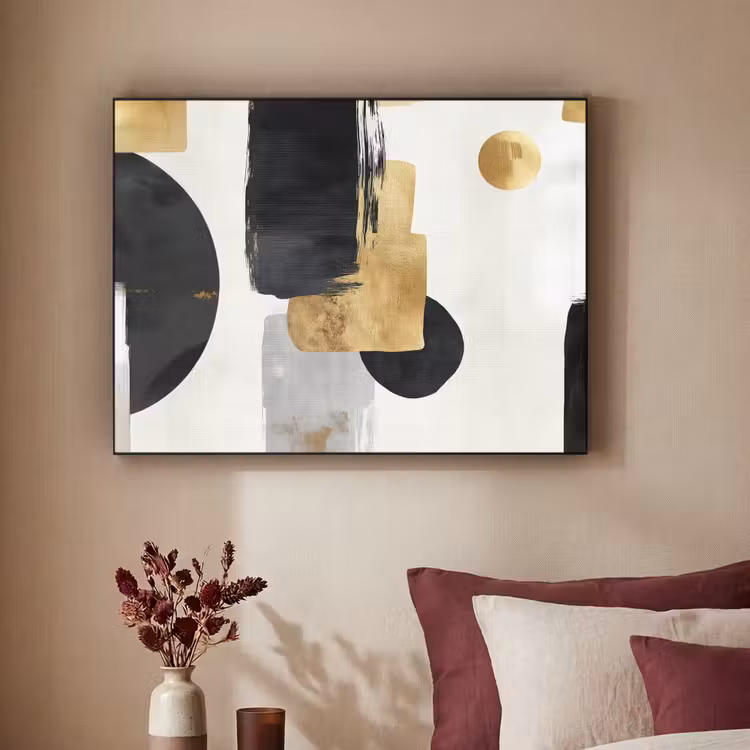 Art Frame - Goud - Rechthoeken - Cirkels - Abstract — 2