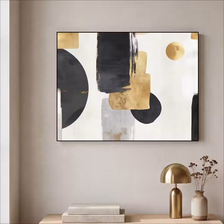 Art Frame - Goud - Rechthoeken - Cirkels - Abstract — 3