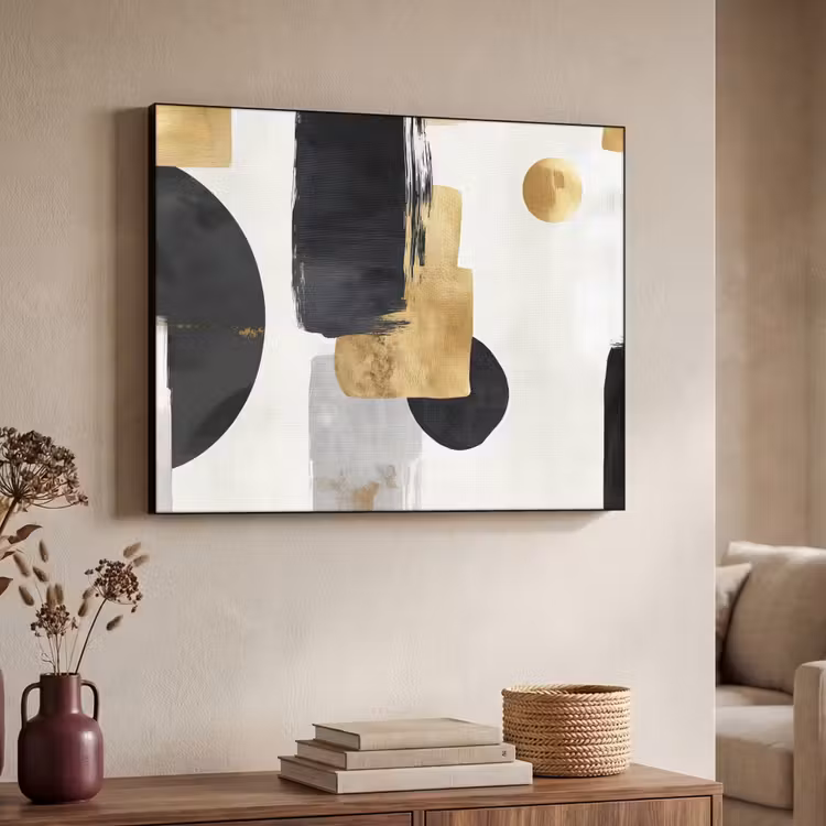 Art Frame - Goud - Rechthoeken - Cirkels - Abstract — 4