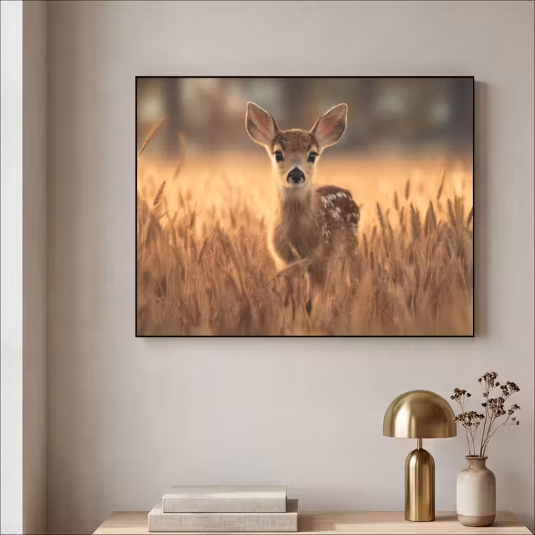 Art Frame - Hert - Graanveld - Bruin — 3