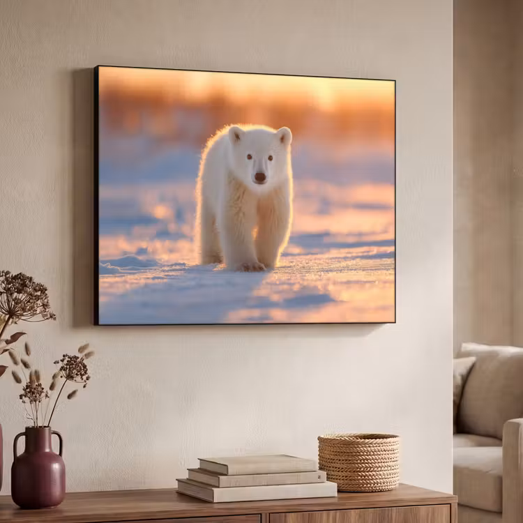Art Frame - Ijsbeer - Sneeuw - Zonsopgang — 4