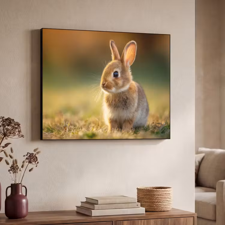 Art Frame - Konijntje - Bruin - Gras — 4
