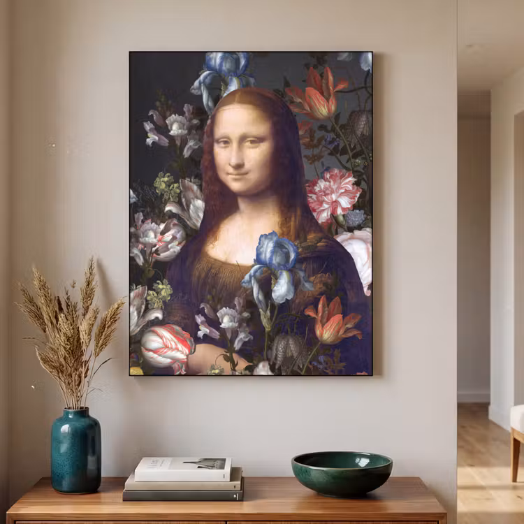 Art Frame - Mona Lisa - Leonardo da Vinci - Bloemen — 2