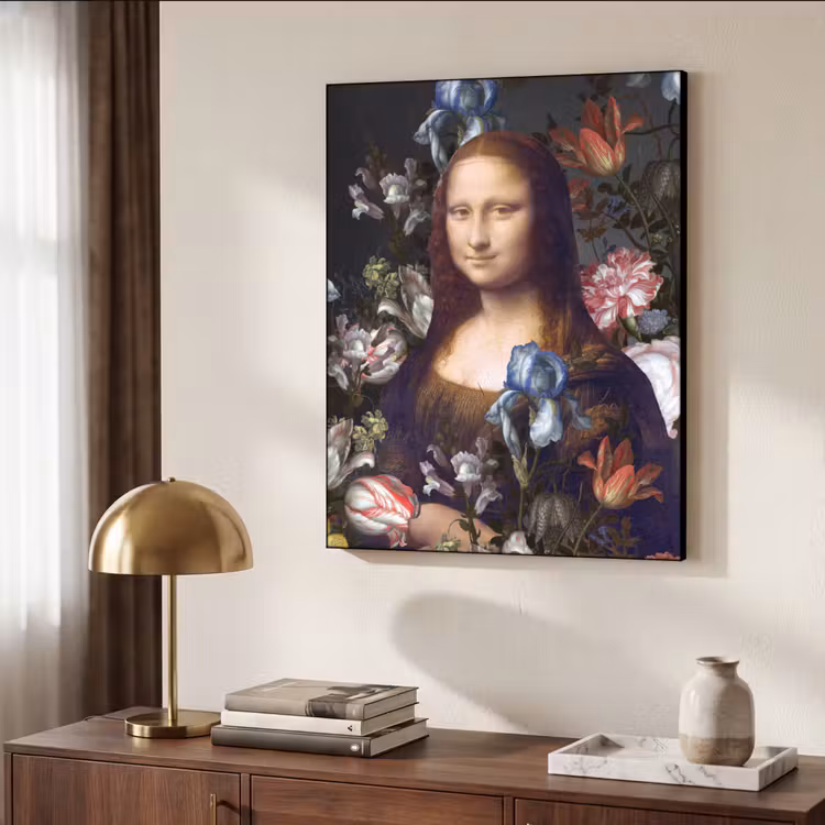 Art Frame - Mona Lisa - Leonardo da Vinci - Bloemen — 4